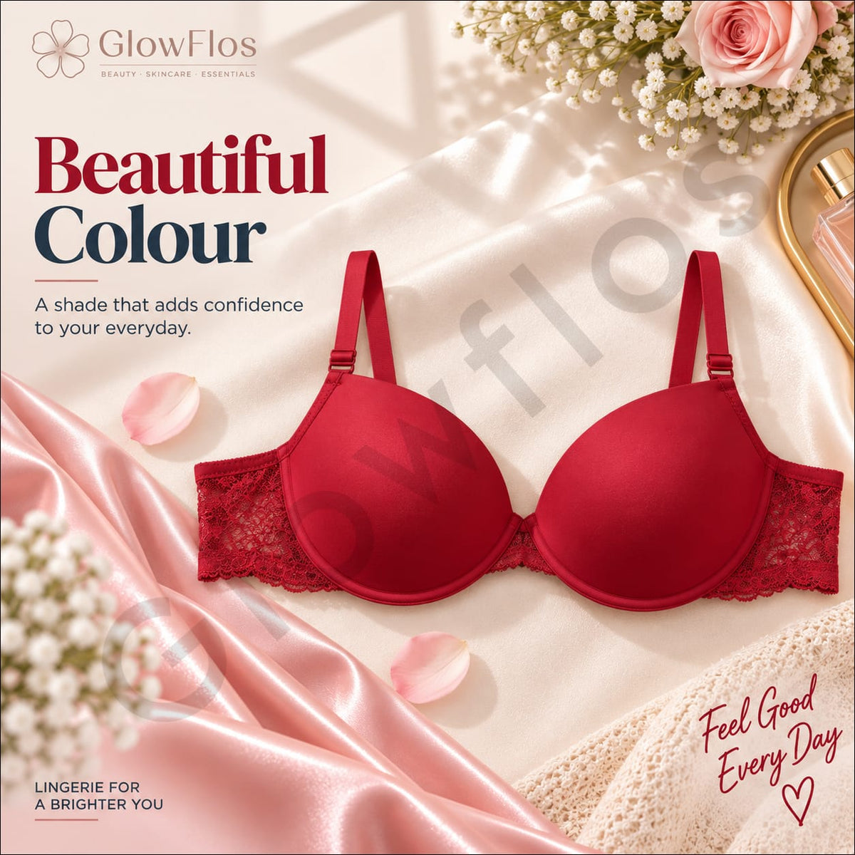 Luxe Adjustable Slim Strap Padded Bra