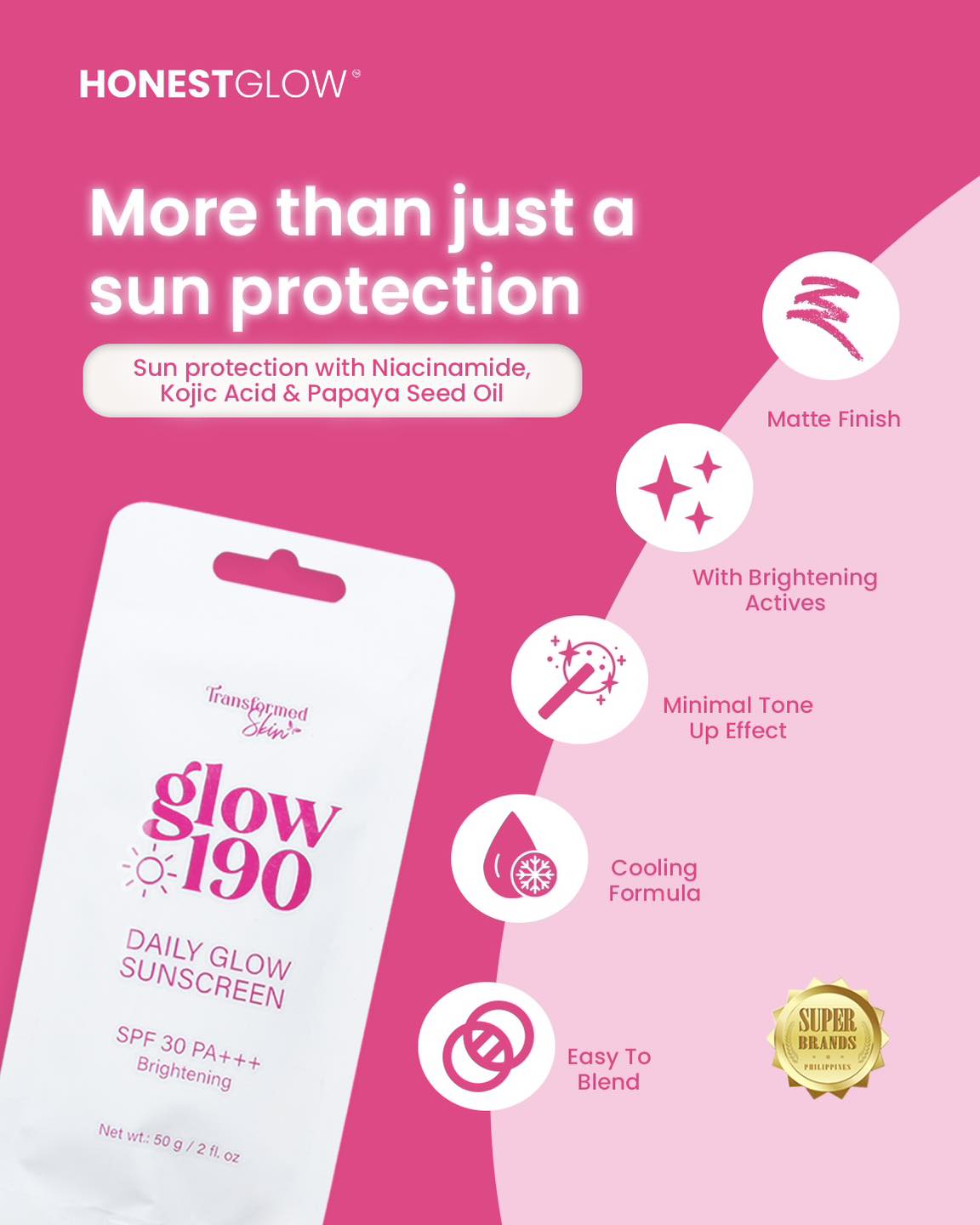 Honest glow 190 Daily glow Sunscreen