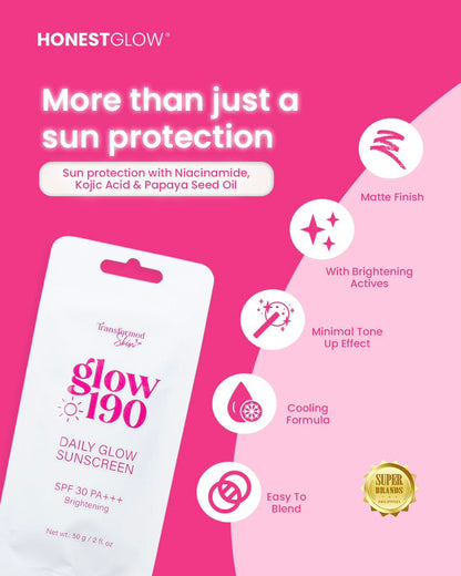 Honest glow 190 Daily glow Sunscreen