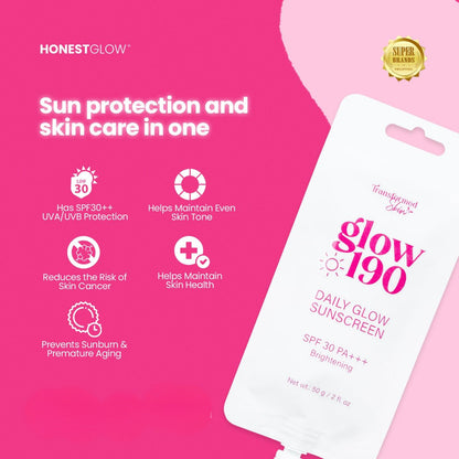 Honest glow 190 Daily glow Sunscreen