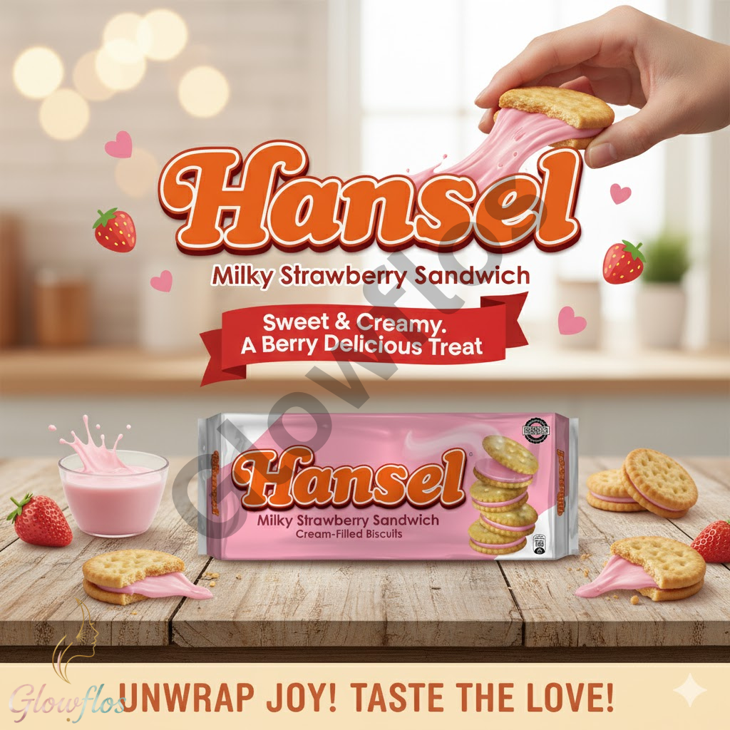 Hansel Milk Strawberry Sandwich