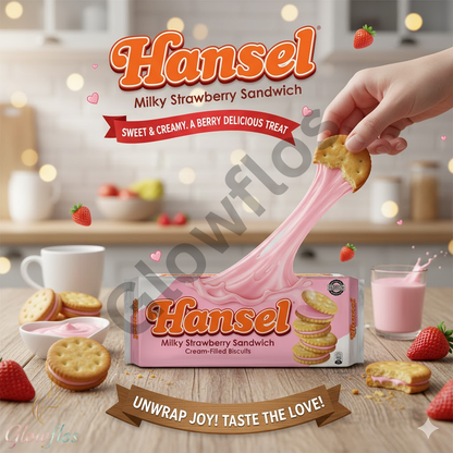 Hansel Milk Strawberry Sandwich
