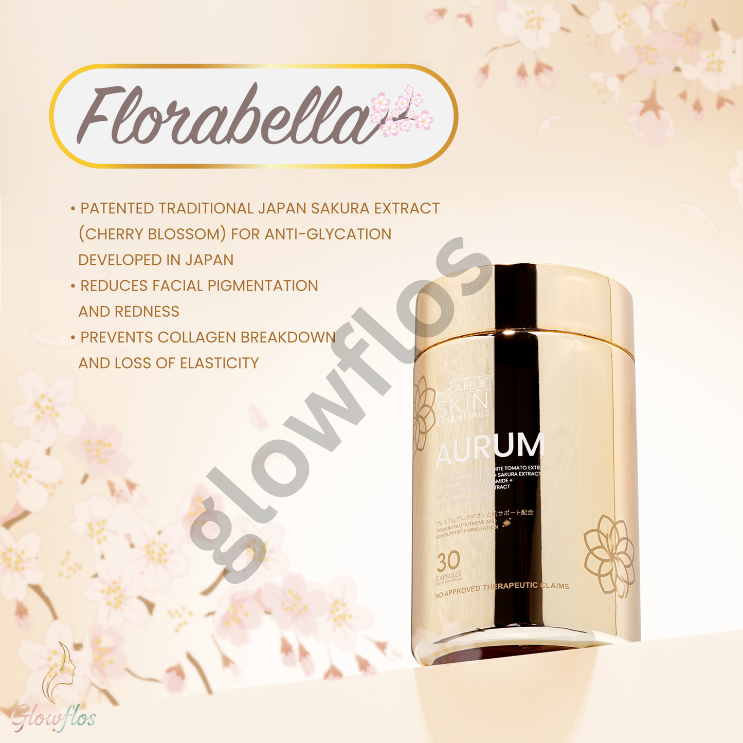 “Luxury Hikari Aurum Glutathione product for bright, smooth, healthy skin”