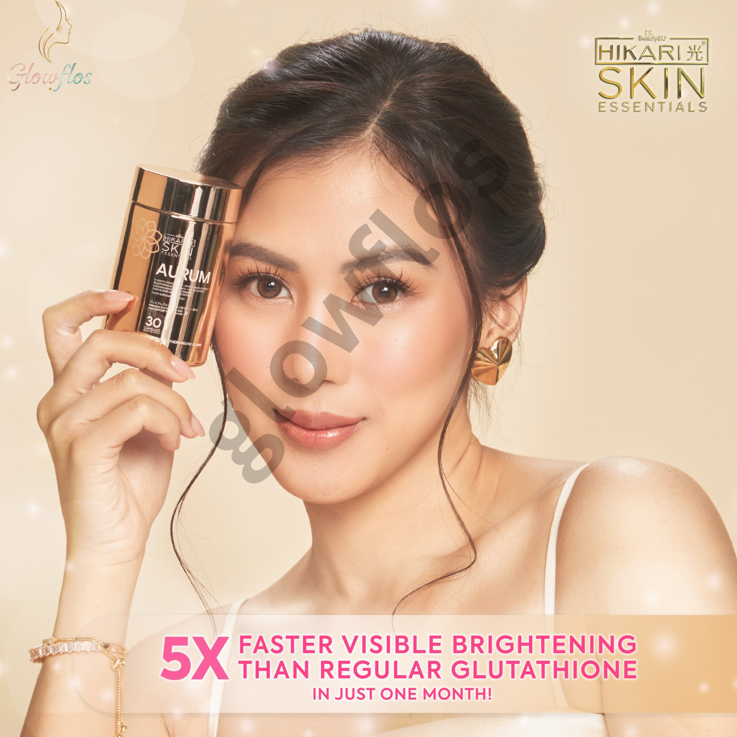 “High-quality Hikari Aurum Glutathione for whitening, detox, and skin glow”