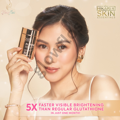 “High-quality Hikari Aurum Glutathione for whitening, detox, and skin glow”