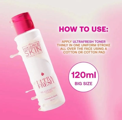 Hikari Skin Ultra Fresh Rejuvenating Toner facial toner for refreshed, smooth, and healthy-looking skin