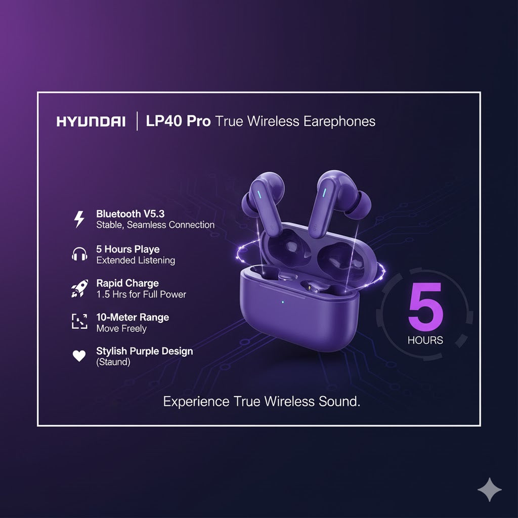 Hyundai LP40 Pro True Wireless Earphones