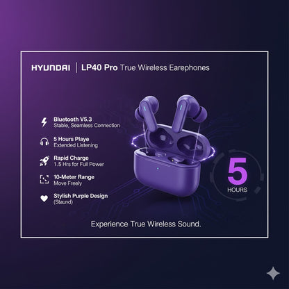 Hyundai LP40 Pro True Wireless Earphones