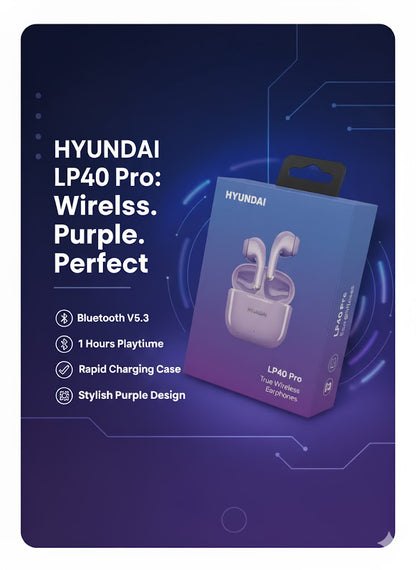 Hyundai LP40 Pro True Wireless Earphones
