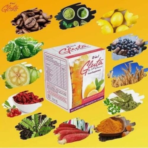 Gluta Lipo Lemon Juice drink with lemon flavor for refreshing taste and daily wellness support