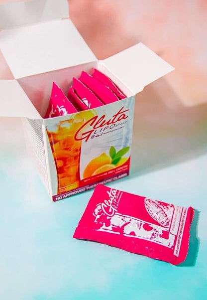 Gluta Lipo Lemon Juice drink with lemon flavor for refreshing taste and daily wellness support