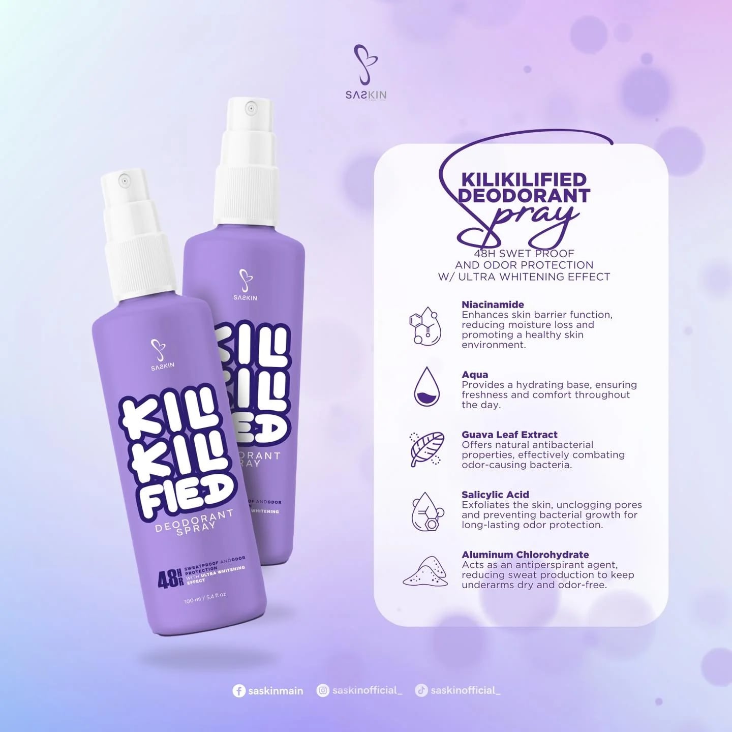 Kili Kili Fied Deodorant spray