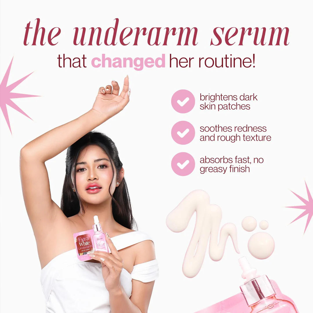 Kserene Extra White Underarm Serum Cream for bright, smooth, and hydrated underarms