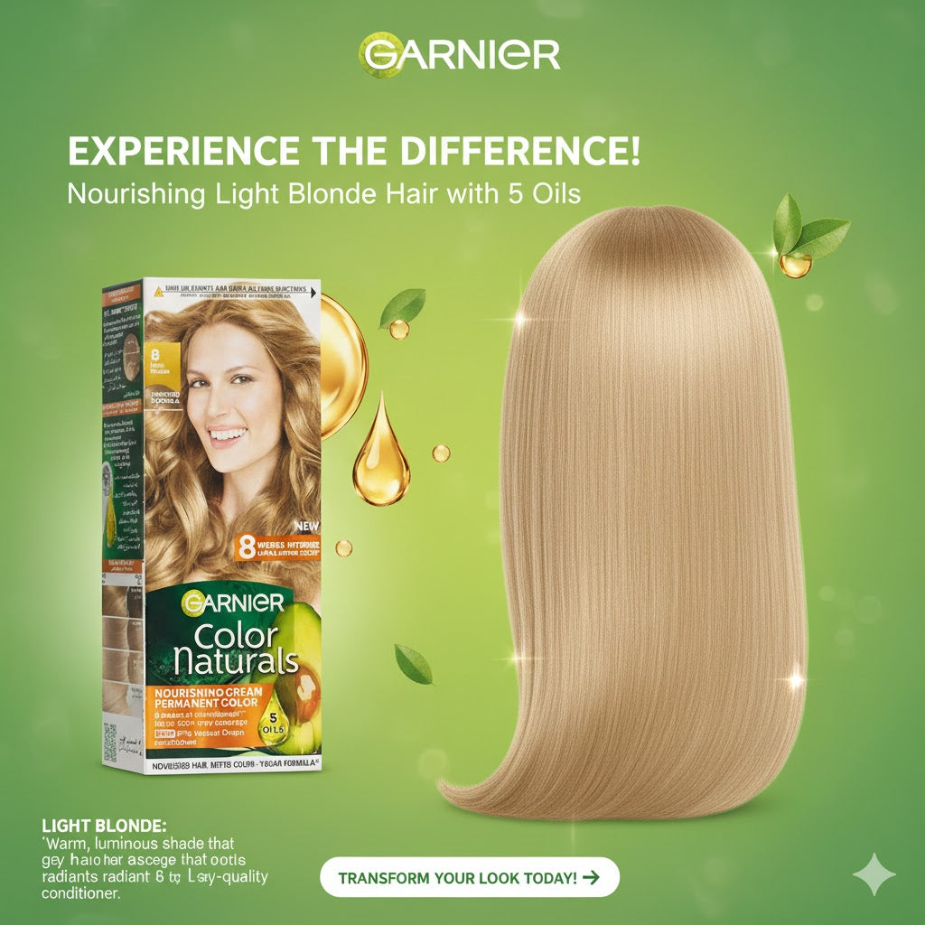 Garnier Hair Color 8 Light Blonde
