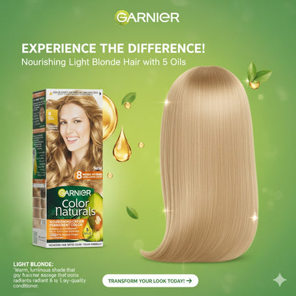 Garnier Hair Color 8 Light Blonde