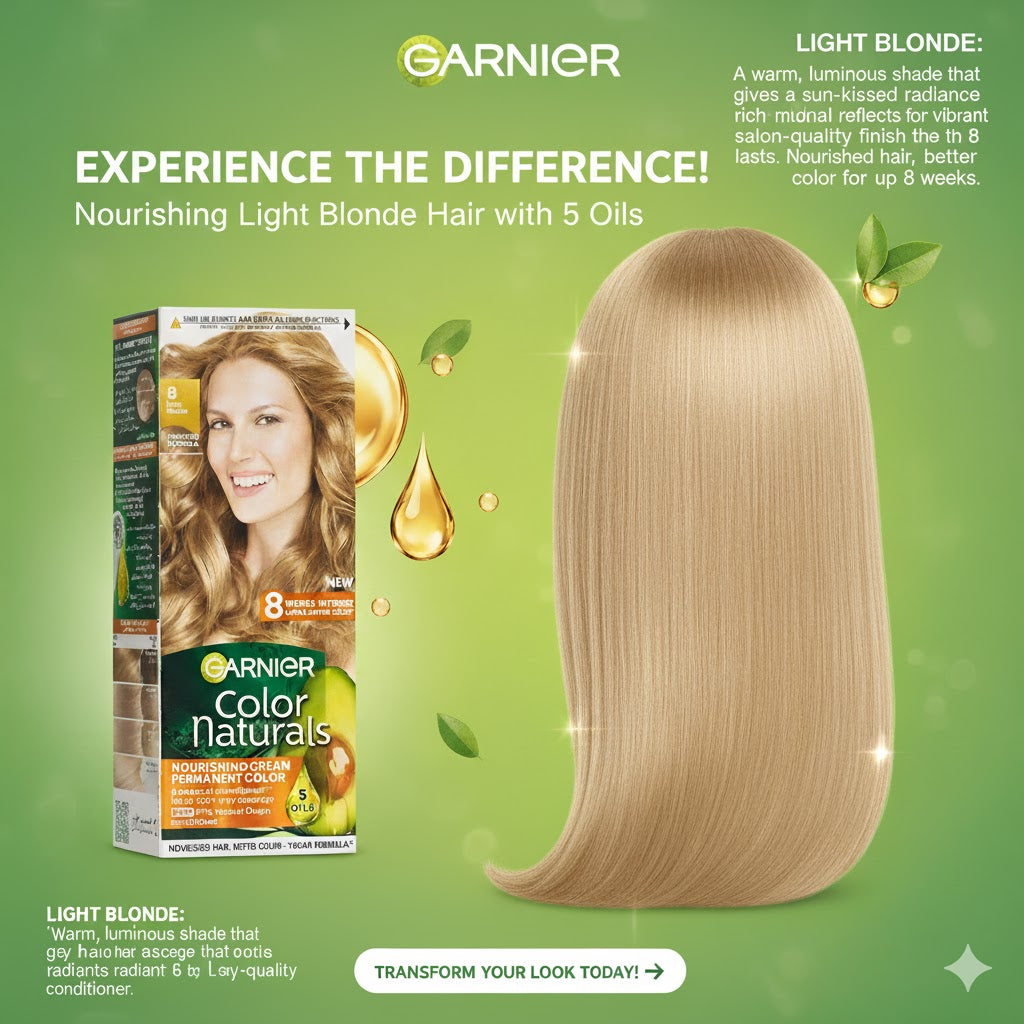 Garnier Hair Color 8 Light Blonde