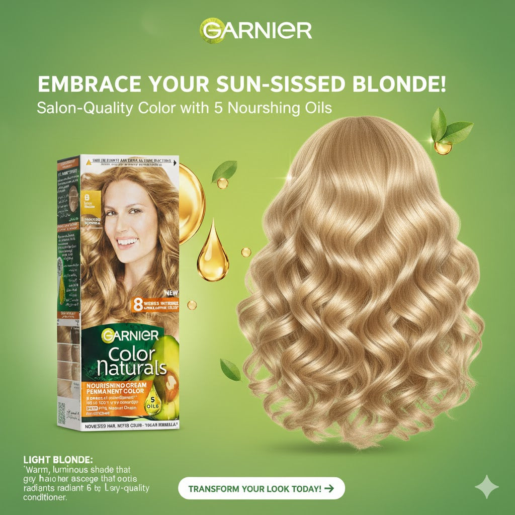 Garnier Hair Color 8 Light Blonde