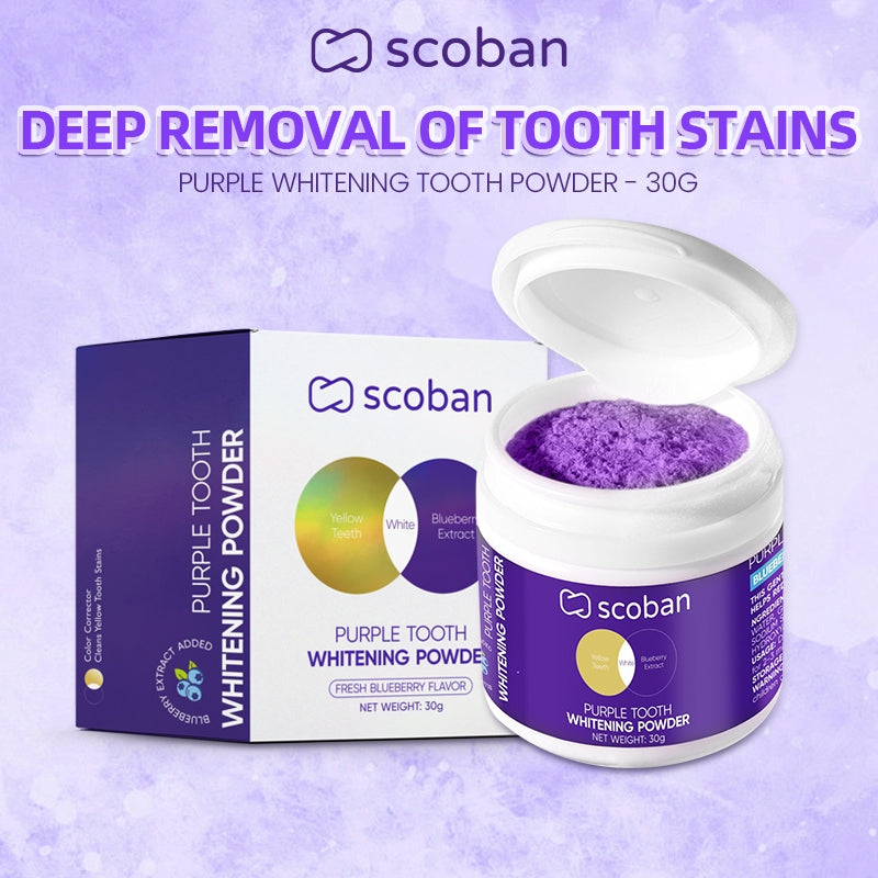 Scoban Purple Tooth Whitening Powder