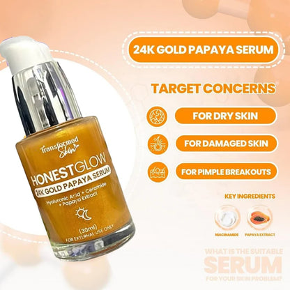 Honest glow 24k Gold Papaya Serum
