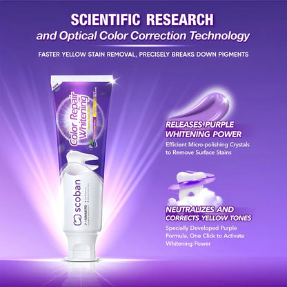 Scoban purple toothpaste