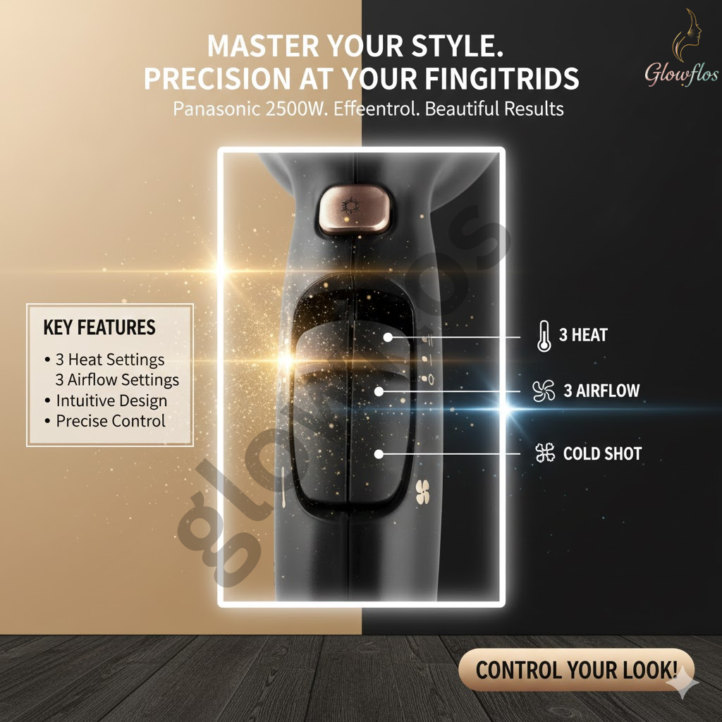 "Panasonic Hair Dryer EH-N2500 K685 professional fast-drying powerful hair dryer"