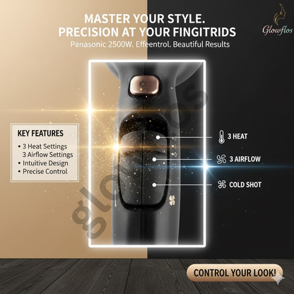 "Panasonic Hair Dryer EH-N2500 K685 professional fast-drying powerful hair dryer"