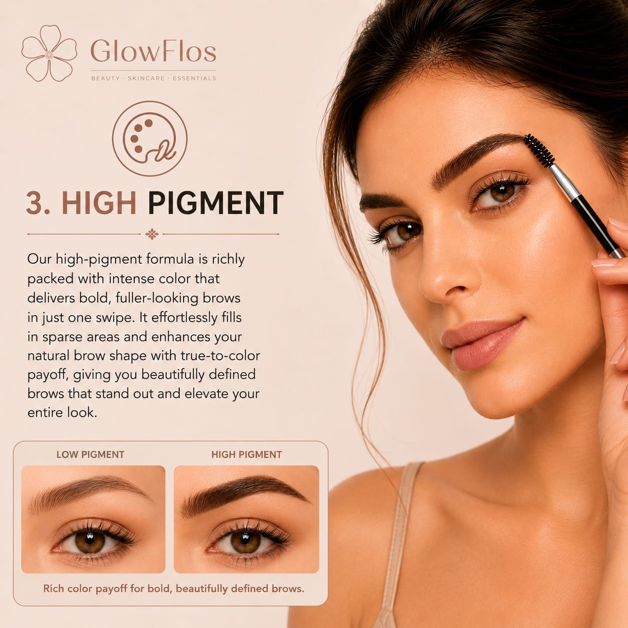 Party Queen Eyebrow Gel and Tinted Brow Pomade blister pack in shade 02 Medium Brown showing the jar and dual-ended brush