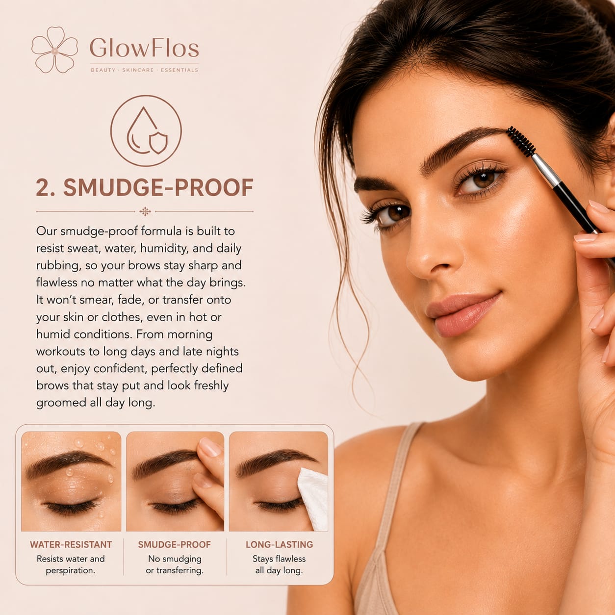 Party Queen Eyebrow Gel and Tinted Brow Pomade blister pack in shade 02 Medium Brown showing the jar and dual-ended brush