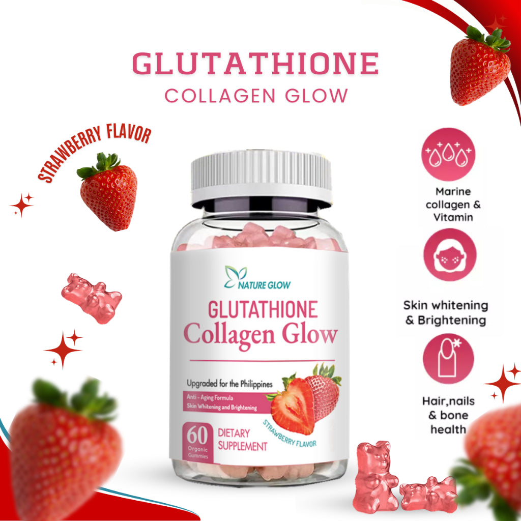 Nature Glow  Glutathione Collagen Glow Strawberry