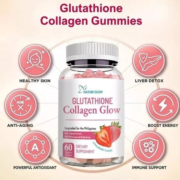 Nature Glow  Glutathione Collagen Glow Strawberry