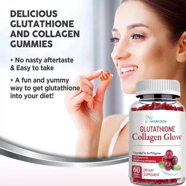Nature Glow  Glutathione Collagen Glow Cranberry
