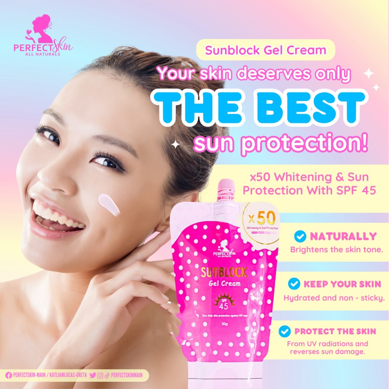 Perfect Skin Sunblock Gel Cream