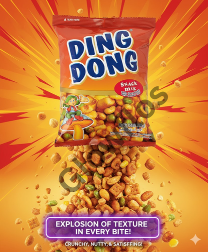 Ding Dong snack with fava beans and cracker nuts