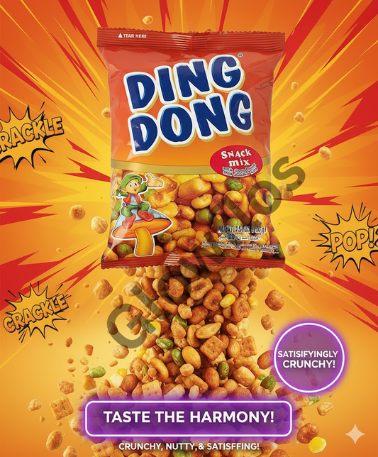 Ding Dong snack with fava beans and cracker nuts