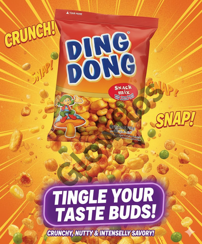 Ding Dong snack with fava beans and cracker nuts