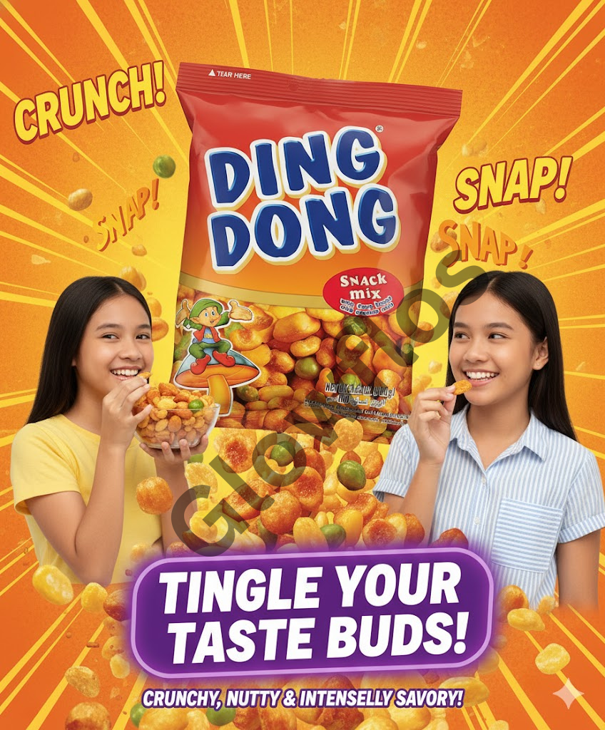 Ding Dong snack with fava beans and cracker nuts