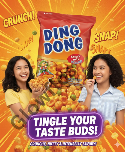 Ding Dong snack with fava beans and cracker nuts