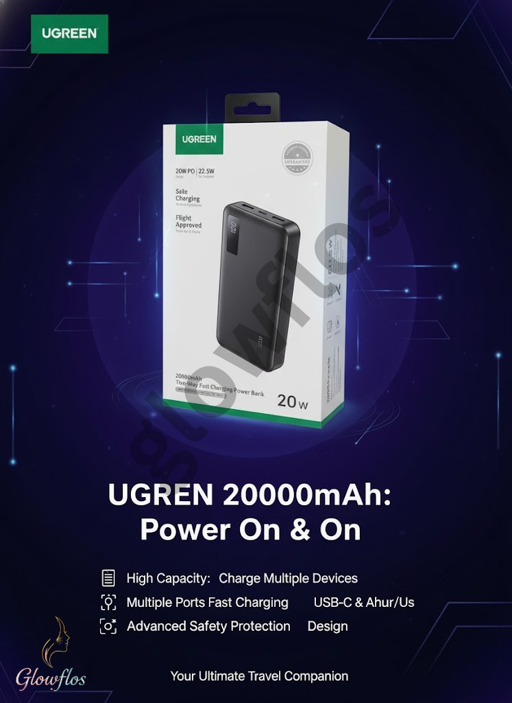 UGREEN PD Power Bank 20000mAh Two Way Fast Charging