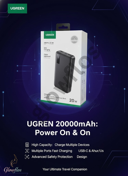 UGREEN PD Power Bank 20000mAh Two Way Fast Charging
