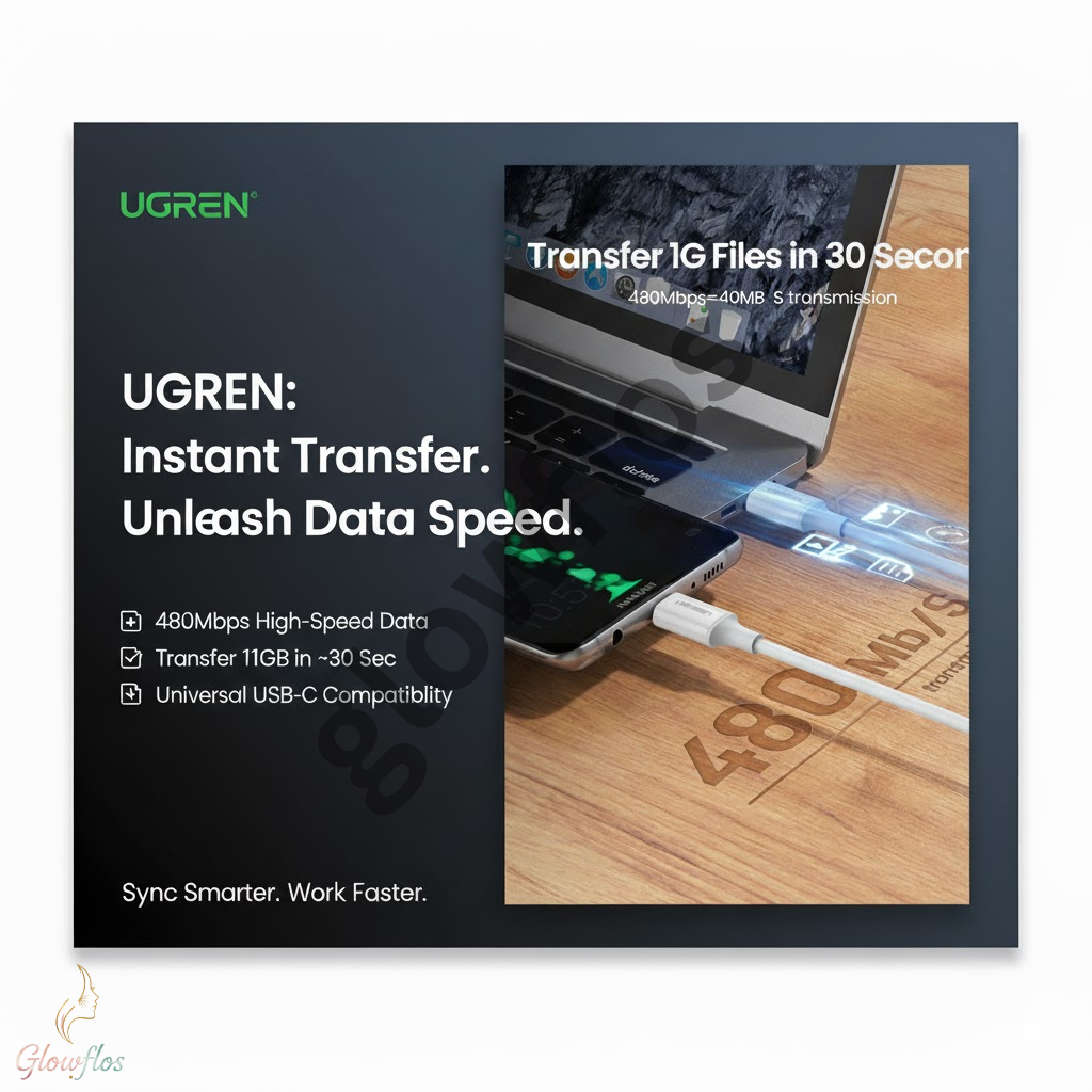 UGREEN TypeC-C Cable US286 3M BIK