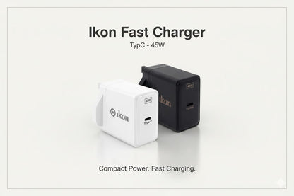 Ikon Fast Adapter Charger TypC - IKPT45 (45W)