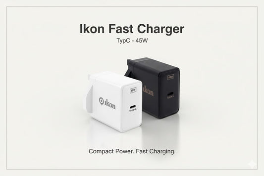 Ikon Fast Adapter Charger TypC - IKPT45 (45W)