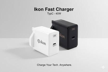 Ikon Fast Adapter Charger TypC - IKPT45 (45W)