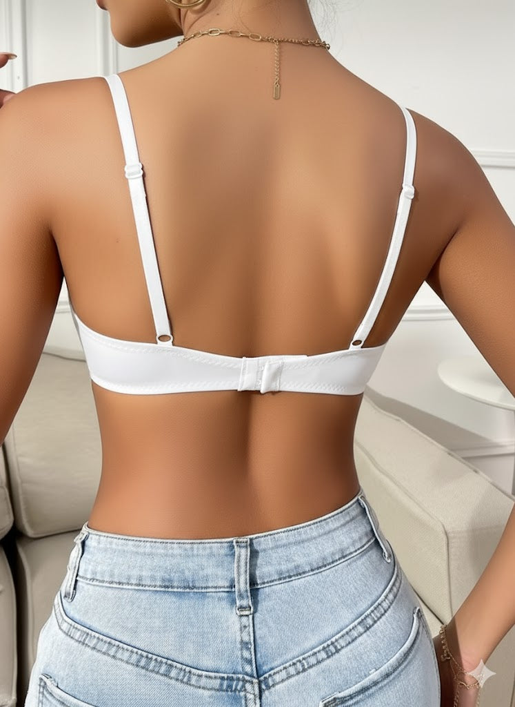 Seamless Floral Lace Underwire Bra
