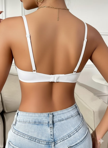 Seamless Floral Lace Underwire Bra