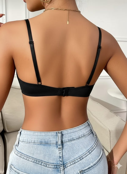 Seamless Floral Lace Underwire Bra