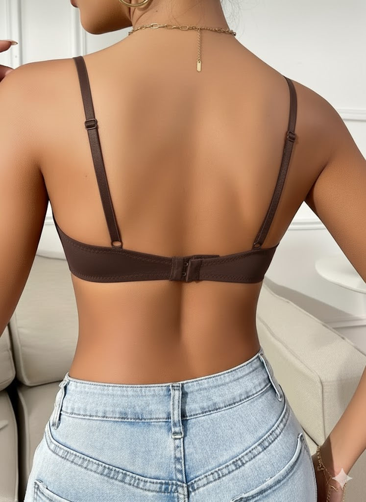 Seamless Floral Lace Underwire Bra