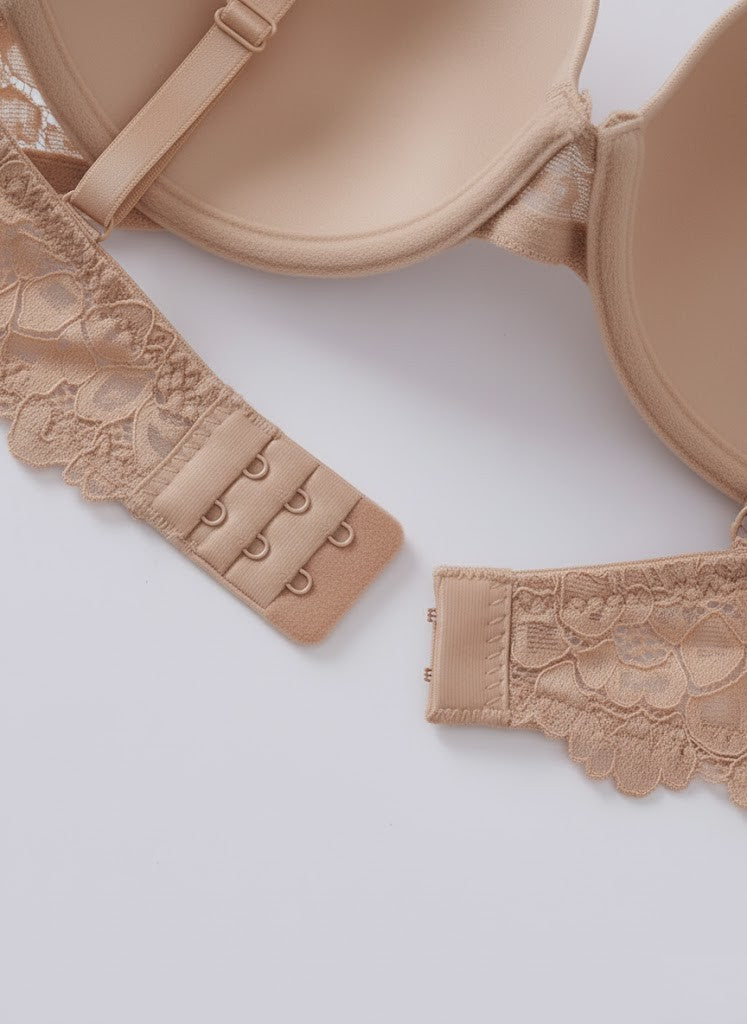 Solid Seamless Floral Lace Underwire Bra