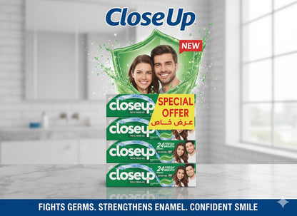 Close Up Toothpaste (4 Pcs Pack)