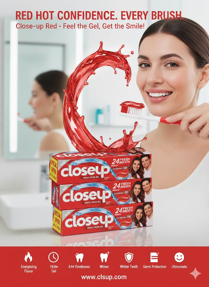 Close Up Toothpaste (4 Pcs Pack)